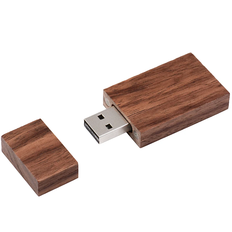 Wood Photo Gift Box USB 2.0 Flash Drives Wedding Custom Pen Drive Real Capacity Memory Stick Photography U Disk 64G