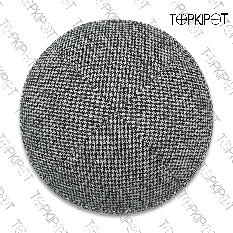 Customized Jewish Kippot Wedding Yarmulke - alternate angle