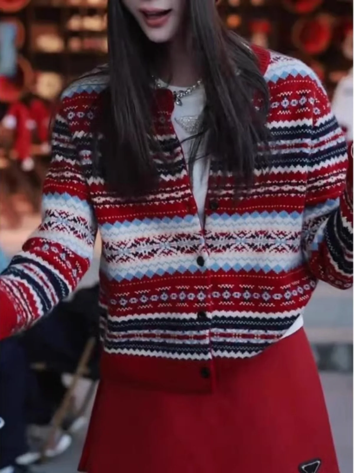 

Свитера Джемперы Кардиганы Женские Femme Oversize Полиэстер Шерсть Контрастная отделка Тонкая линия Работа BF Y2K Простой минимальный базовый праздник