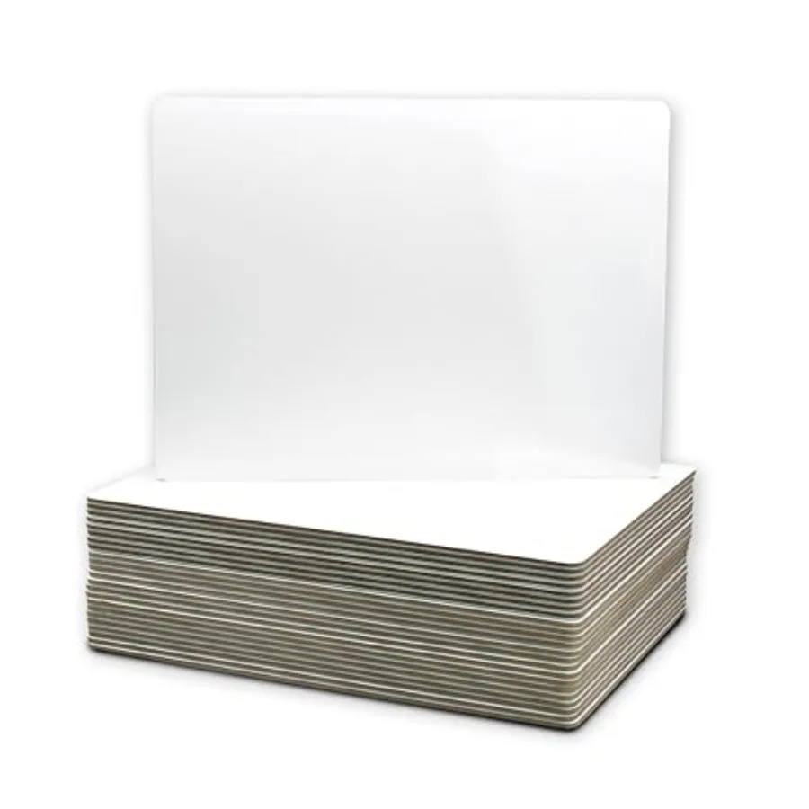 

Магнитные белые доски для сухого стирания 9 x 12 дюймов, односторонние, для классов и студентов, набор из 10 штук