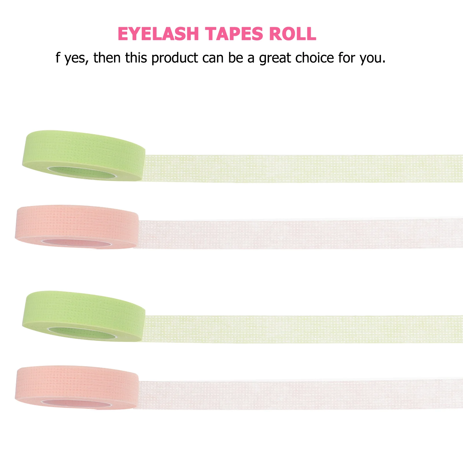 

5 Rolls Eyelash Extension Pads Tape Breathable Elastic Comfortable Adhesive Tape for Eyelash Isolation and Grafting