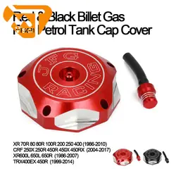 CNC Gas Cap Oil Tank Cover For HONDA XR 70R 80 100R 200 250 400 600L 650 CRF 250X 250R 450R 450X 450RX TRX 400EX 450R