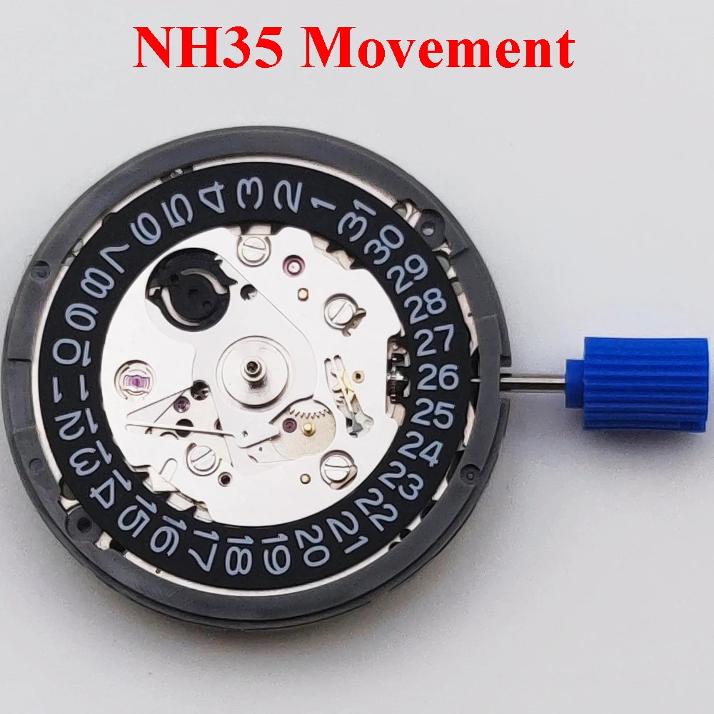 NH35 Movement High Accuracy Automatic Mechanical Watch Wrist Day Date Wristwatches Wrist 3.0or3.8 clock Crown