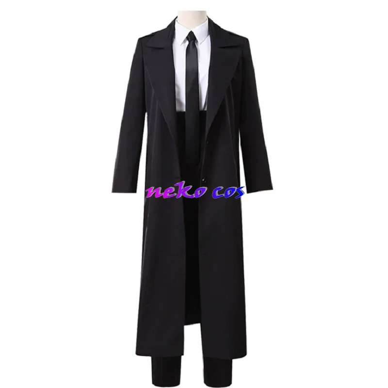 

Costume Anime Chainsaw Man Makima Cosplay Black Trench Shirt Tie Pants Makima Wig