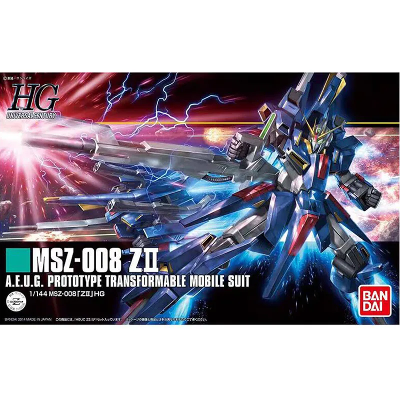 

Bandai HGUC 186 1/144 ZII Z2 zeta Amro переменный Gundam аниме персонаж шарнир подвижная кукла набор