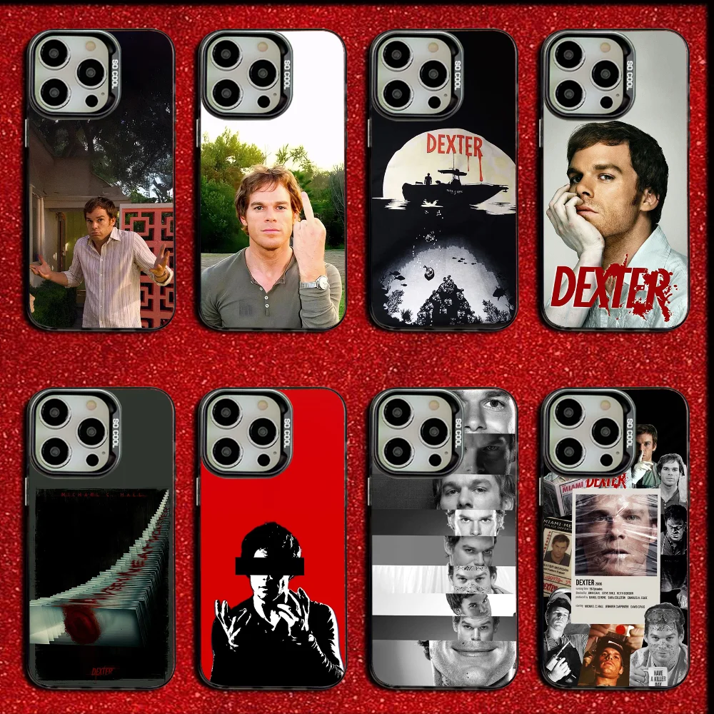 

D-Dexter Morgan Phone Case For iPhone 16,15,14,13,12,11,Mini,Pro,SE,MAX Drop Matte Shockproof Soft Black Cover