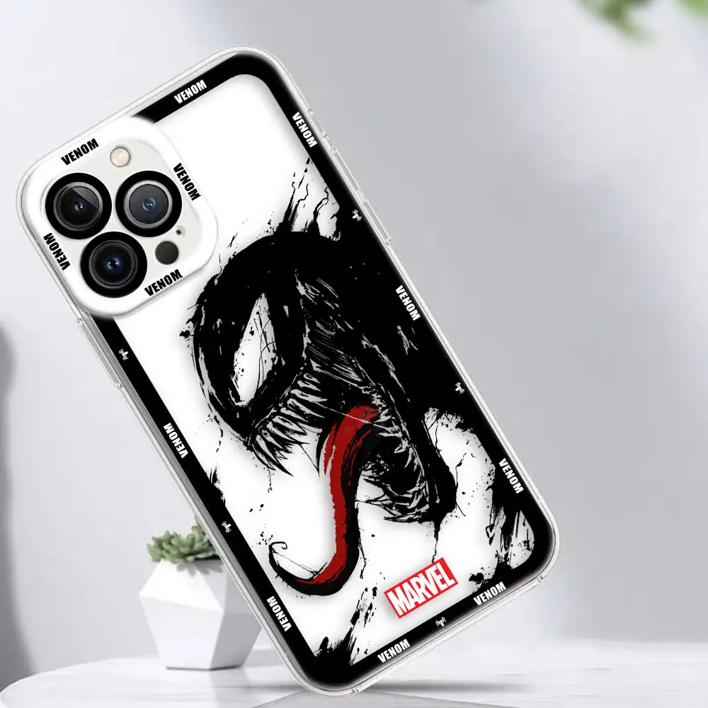 Cover Clear Case For Infinix HOT 40 30 30I 20 20I 20S 9 12 12I 11 11S 10 10I 10S PLAY 8 20 5G PRO Case Marvel The Avengers Venom