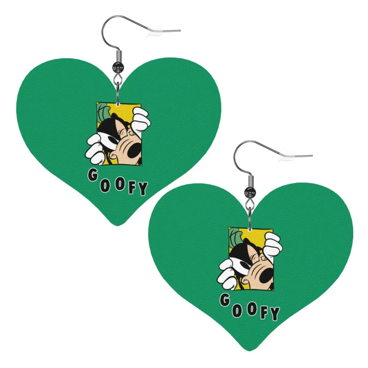 

Custom Goofy Goof PVC Leather Earrings Dangle Earrings Jewelry For Women Anime Cartoon For Wife Mother Gift