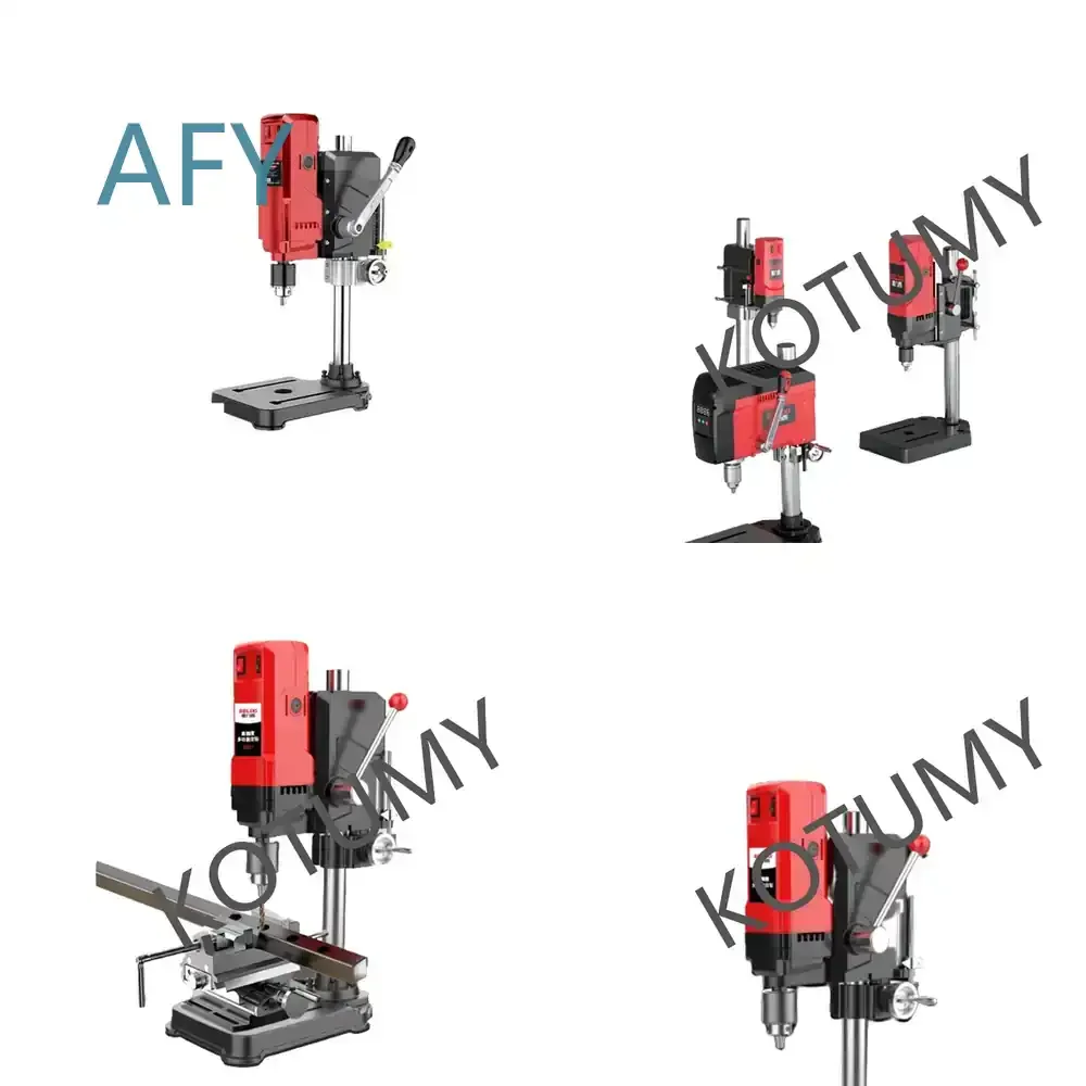 Tischbohrmaschine für 220V Hochleistungs-Industriebohrmaschine Fräsmaschine Tisch für Präzisionsbohrwerkzeug für den Haushalt
