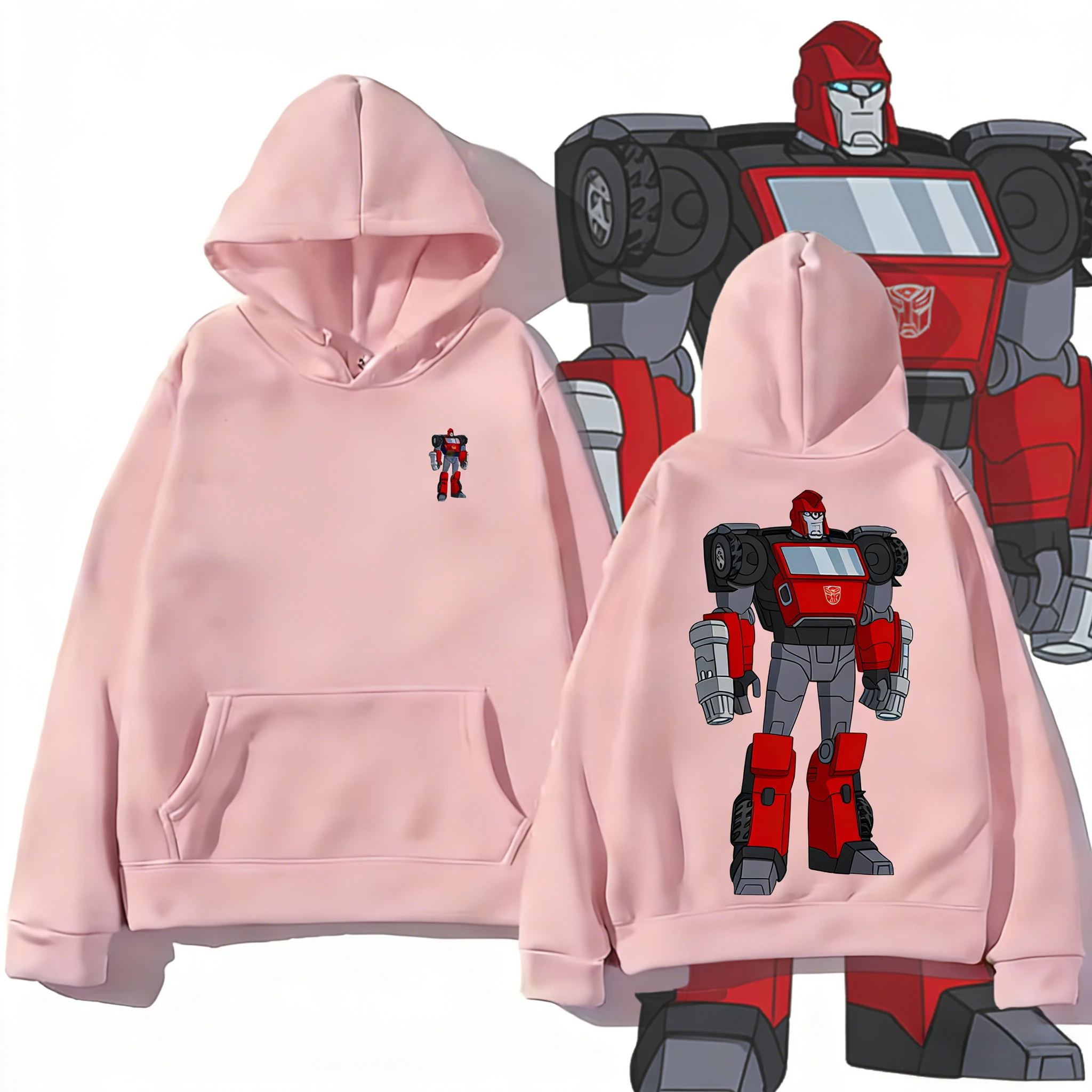 

Transformers 2025-26 Autumn/Winter Autobots Graphic 100% Cotton Print Hasbro Brand Children Unisex Hoodie Casual Breathable Y2k.
