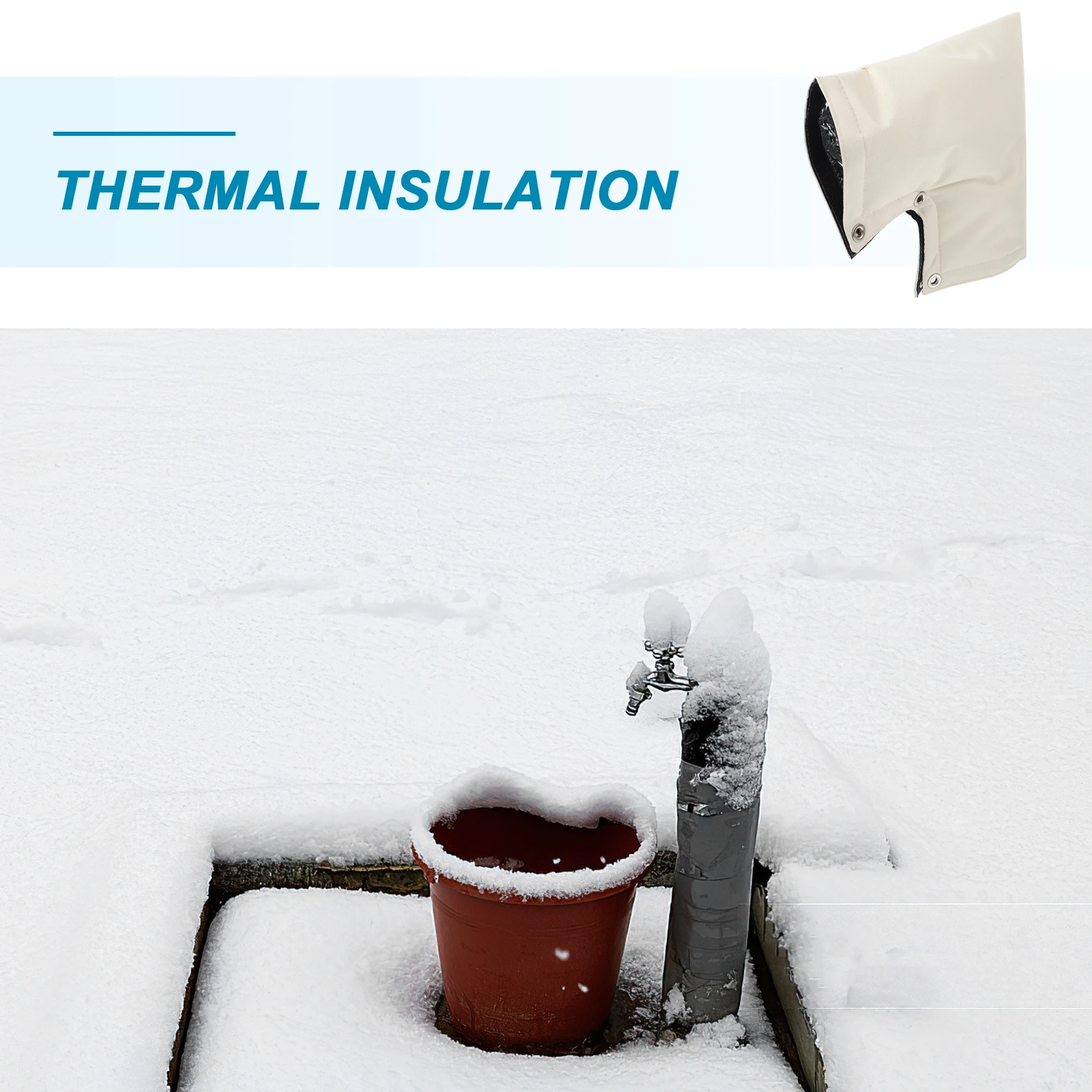 

Water Valve Freeze Protection Cover Outdoor Faucet Insulation Spigot Protector For Winter Frost Proof Snowproof Yard Garden