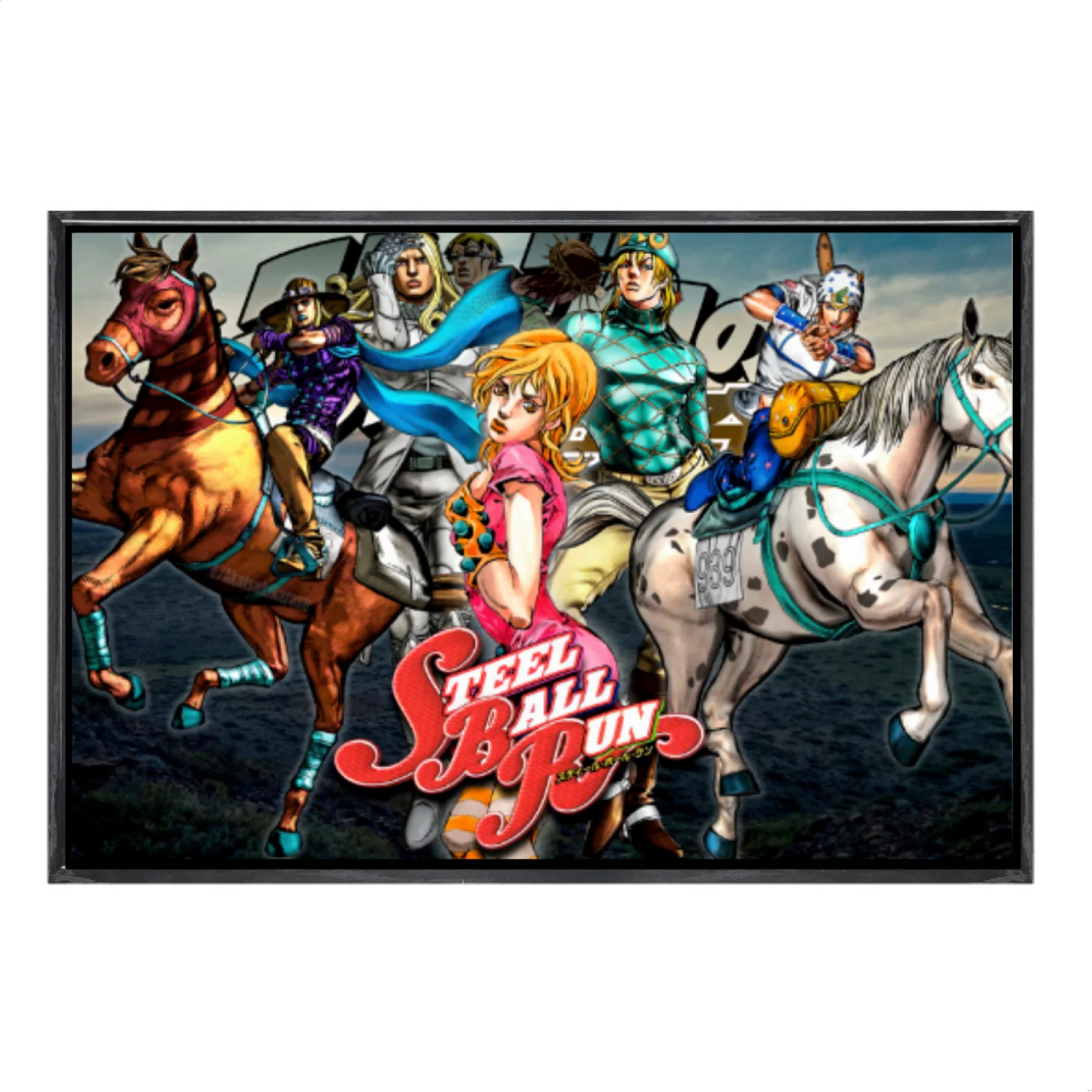 

Японская манга «Невероятные приключения Джоджо», многоразмерный холст, постер в двойной рамке, настенное искусство, домашний декор, домашний декор