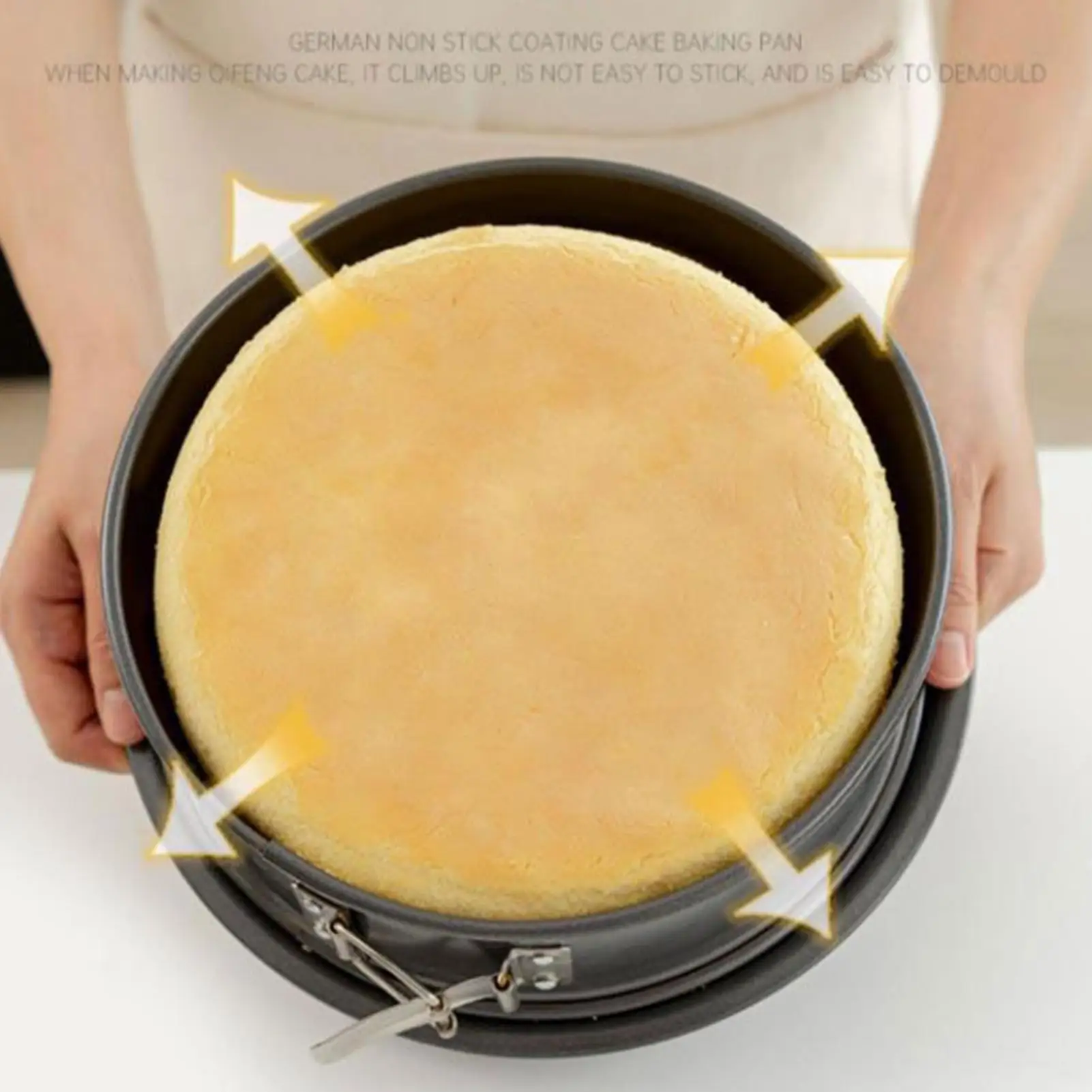 

Springform Cake Pan Professional Nonstick Gadget with Removable Bottom Cake Springform Pan for Home Commercial Kitchen Cooking