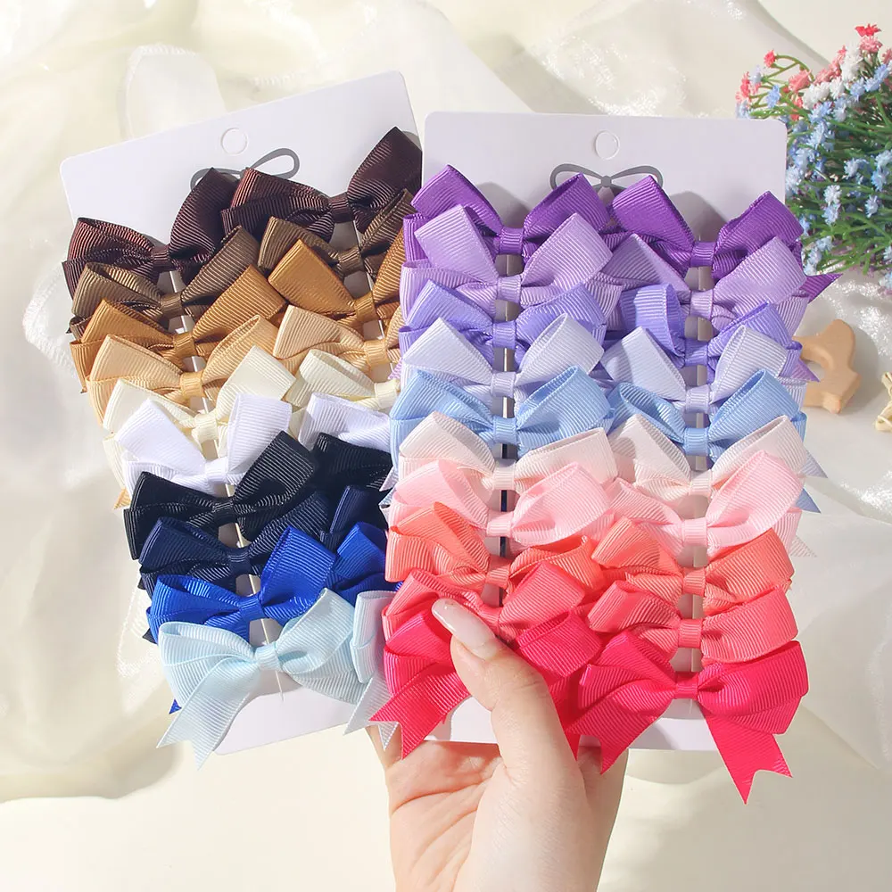 

20Pcs/Set Girls Princess Colorful Hairpins Hair Bows Nylon Safe Hair Clips Barrettes Infants Toddlers Kids Baby Hair Accessories