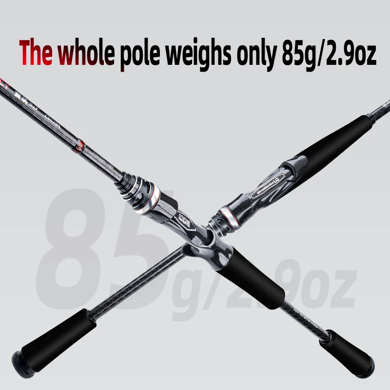 FISHINGFANS Fazlite T1100S caña carbono súper ligera lubina carpa