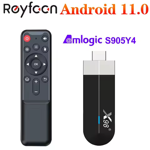X98 S500 Android 11 TV Stick Amlogic S905Y4 Quad Core 4G 32G AV1 4K 60fps 5G Wifi Google Player Youtube X98 Dongle 2G 16G TV Box