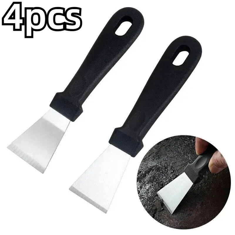 1/4 Piece Stainless Steel Multifunctional Cleaning Scraper De-icer Refrigerator Defrost Kitchen Bottom Shovel Freezer Ice Scrape