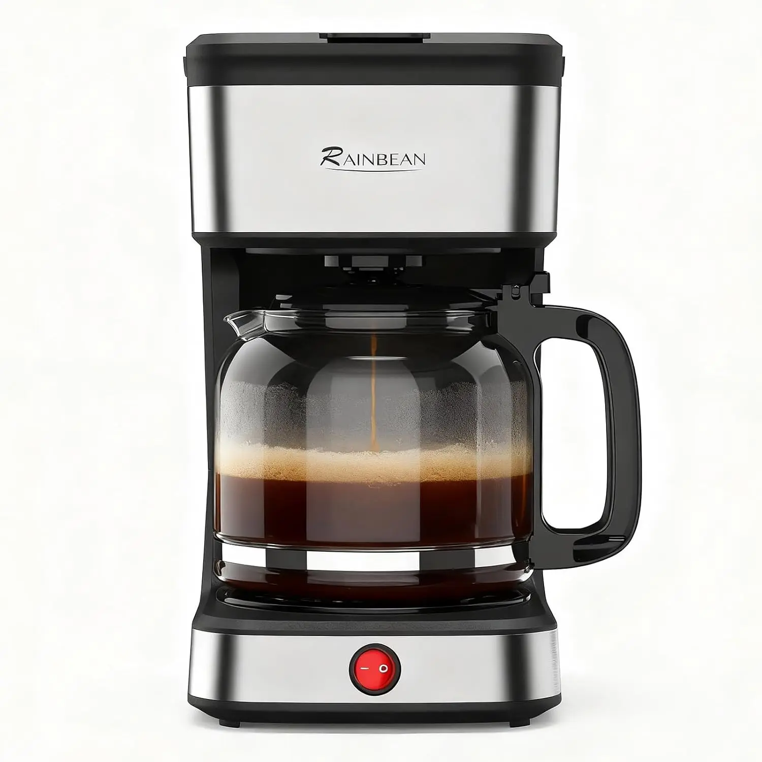 

12-Cup Drip Coffee Maker,Home/Office Coffee Brewing Machine with Removable Filter,Glass Carafe and Heated Base, & Stainless