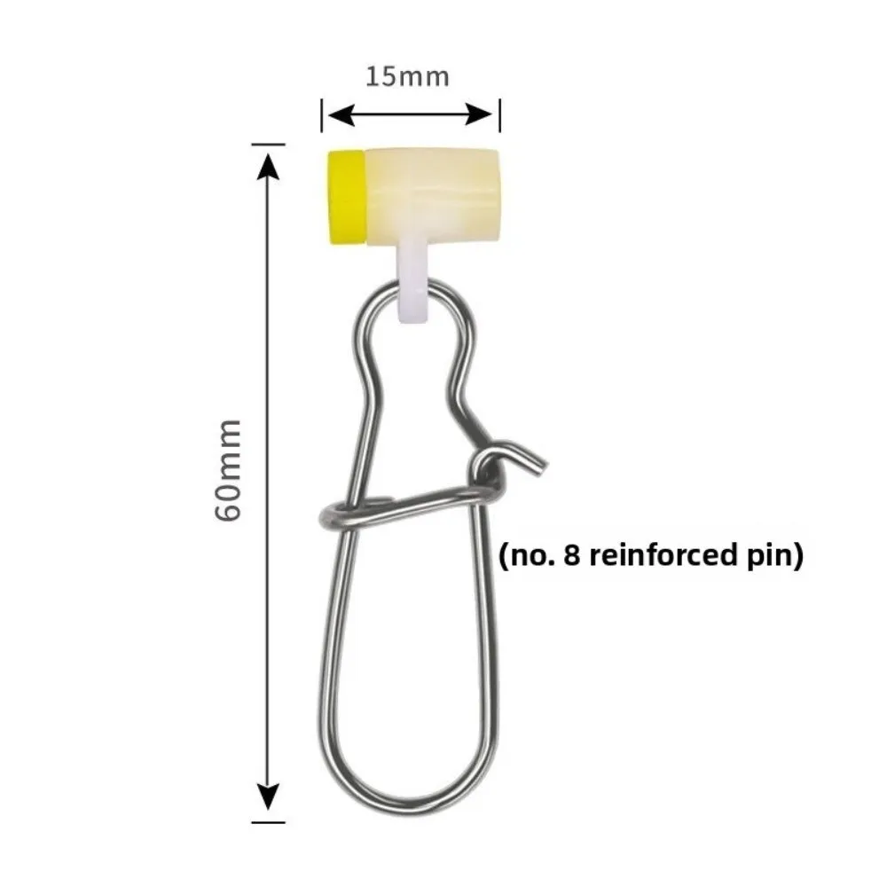 20 قطعة الانجراف الصيد الشرائح خيط صنارة الصيد الشرائح التصيد الشرائح النحاس ثقالة الشرائح الفولاذ المقاوم للصدأ سمك السلور الصيد اكسسوارات #3