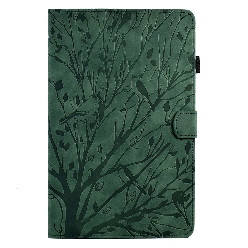 Gefenis Funda For Samsung Tab A Sm T510 Case Embossed Tree Wallet Stand Tablet Coque For Galaxy Tab A 10.1 2019 Case Cover Sm-t5