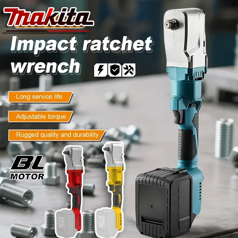 

Makita 20V Battery Brushless Ratchet Wrench 1200NM Electric Cordless Driver 1/2'' Removal Screw Nut Tools for Milwaukee/DeWALT