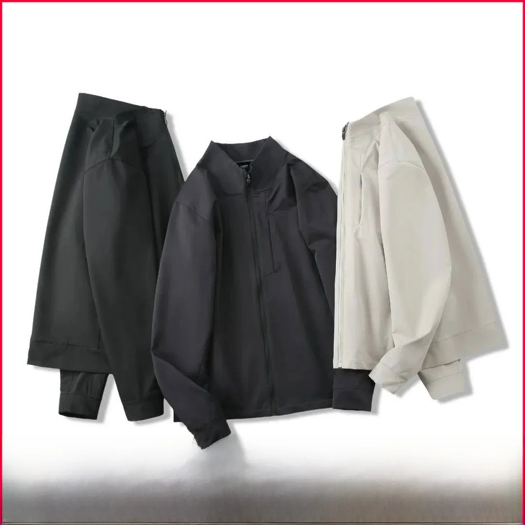 

High-End Outdoor Men's Lightweight Woven 3D Tailored Sport Casual Jaet Autumn New Arrival Youth Faion Stand Fit Long S...