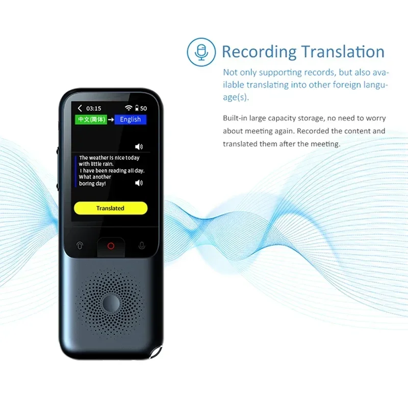 T10/T11 Language WiFi Smart Voice Translator Real-time Multi-Language Speech Interactive Offline Translator Business Travel New