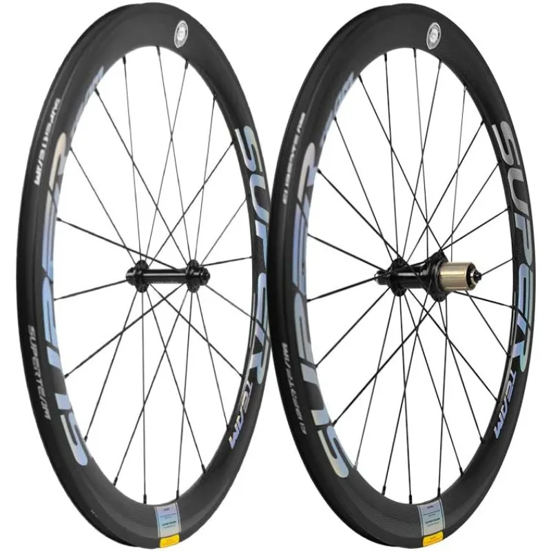 

Carbon Fiber Road Bike Wheels 700C Clincher Wheelset 50mm Matte 23 Width