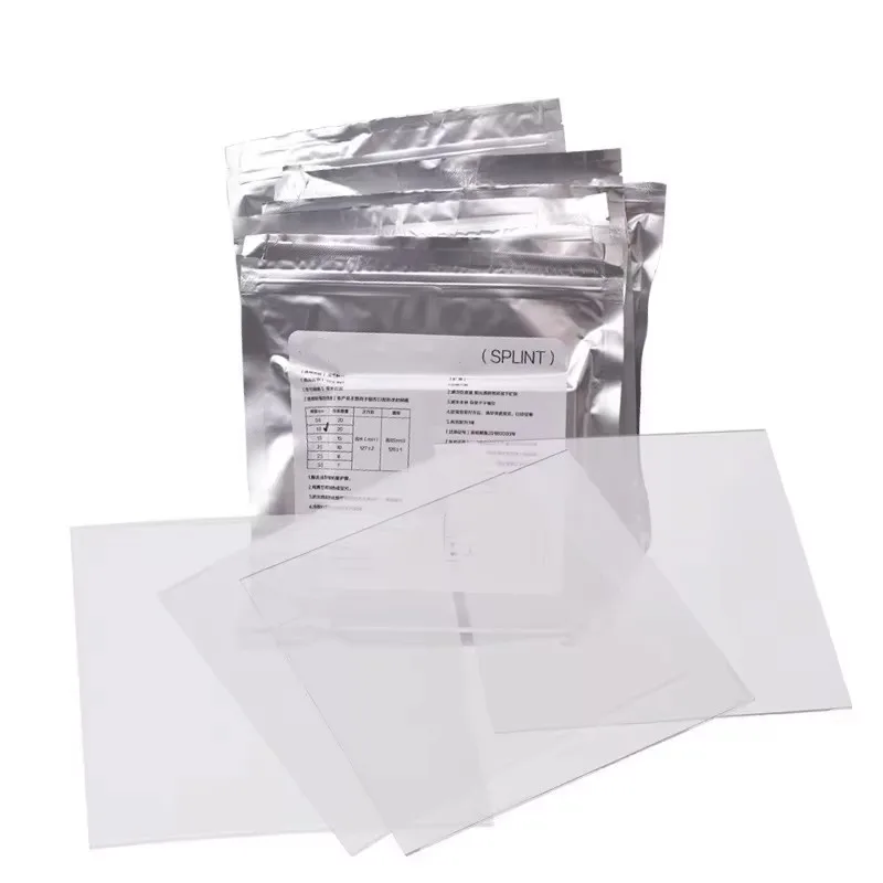 1 Bag Dental Splint 1/1.5/2mm Thermoforming Material Sheet Oral Denture Model Mold Slice For Vacuum Forming Hard 127*127mm