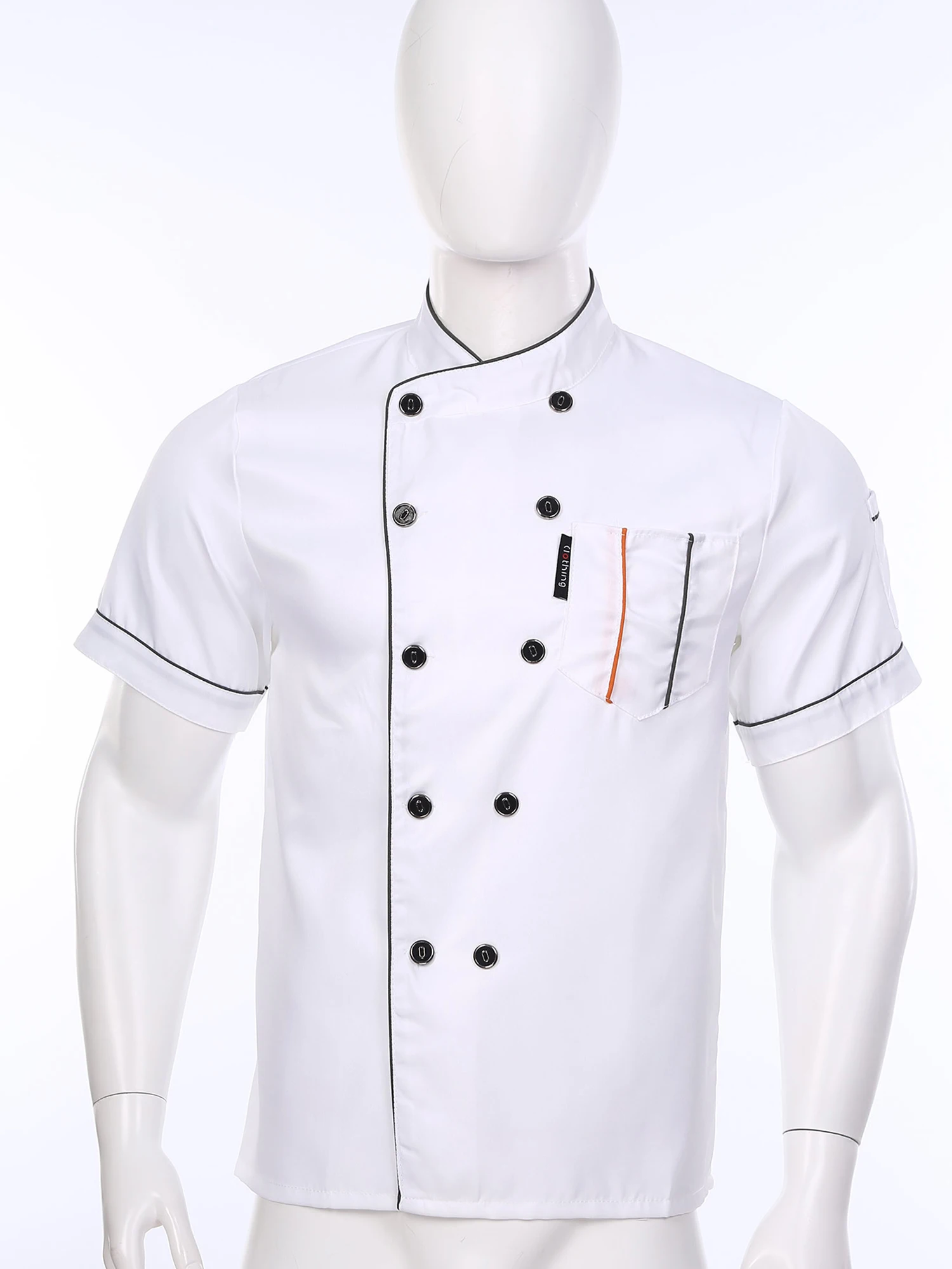 Chef Cooking Coat for Men Women Long Sleeves Double-Breasted Work Jacket Shirts Restaurant Bakery Hotel Kitchen Cooking Uniform