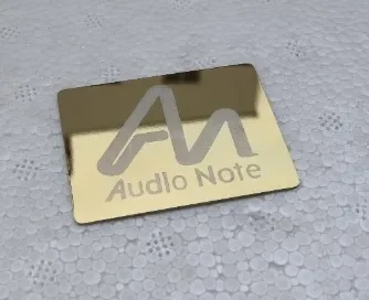 AN Gold/Mirror Stainless Steel Sign