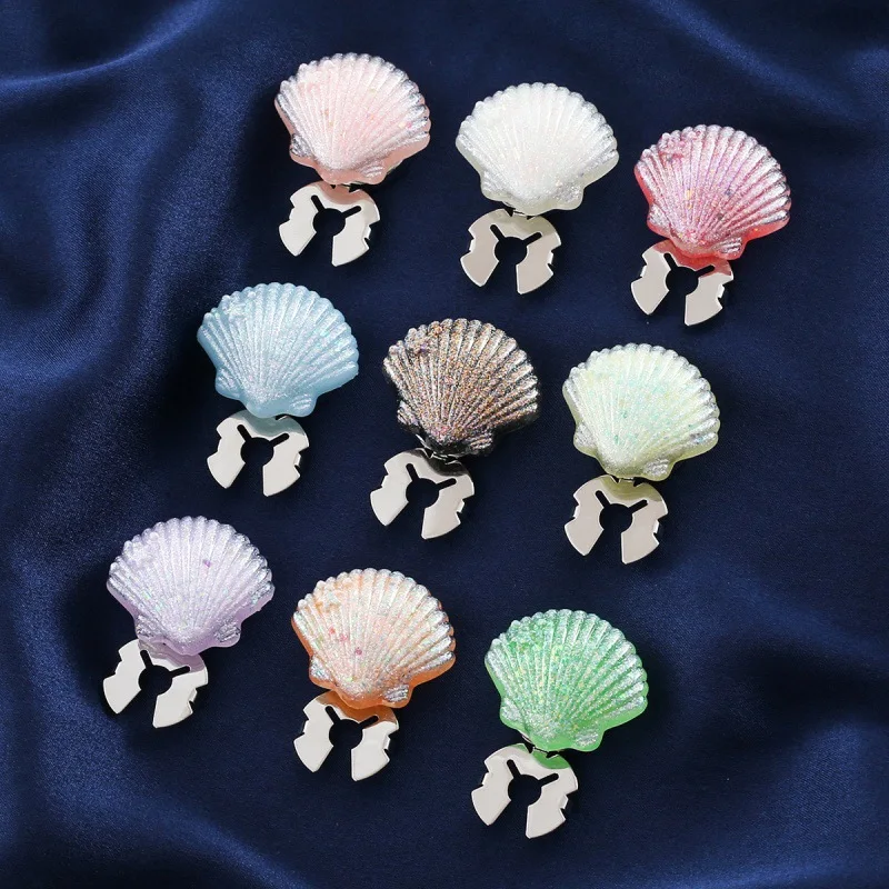 1 قطعة الراقية شل على شكل أزرار أكمام للملابس رائعة أنيقة اكسسوارات أزرار القميص يغطي مجوهرات الأزياء #1