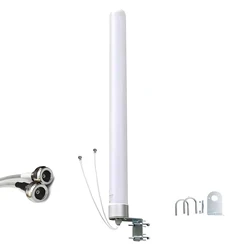 Bipolar omnidirectional antenna+4G/5G LTE,10m extension cable,700-2700MHz broadband strong signal,compatible with Verizon/AT&T