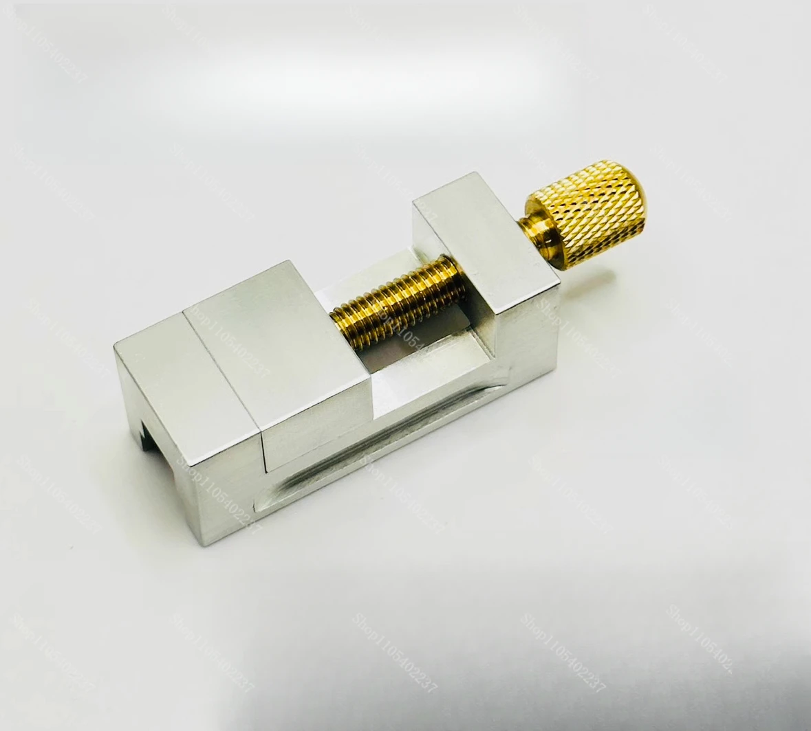 Precision watch repair bench drill motor, aluminum alloy baseplate brass head pliers, stainless steel bench vice sliding table