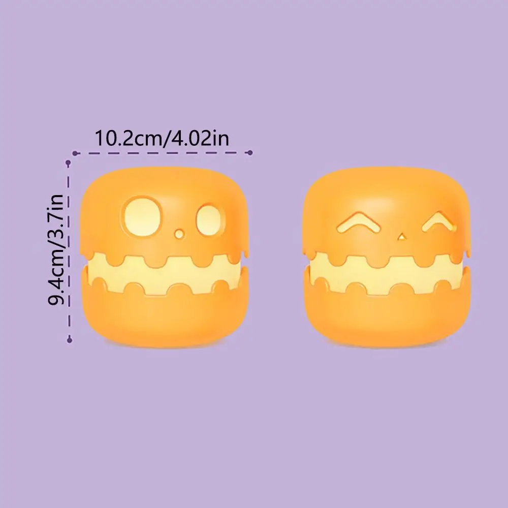 Creative Halloween Pumpkins Lamp Auto-off Timer Dimmable Pumpkin Night Light Push Type Ornament Fun Atmosphere Light Festival