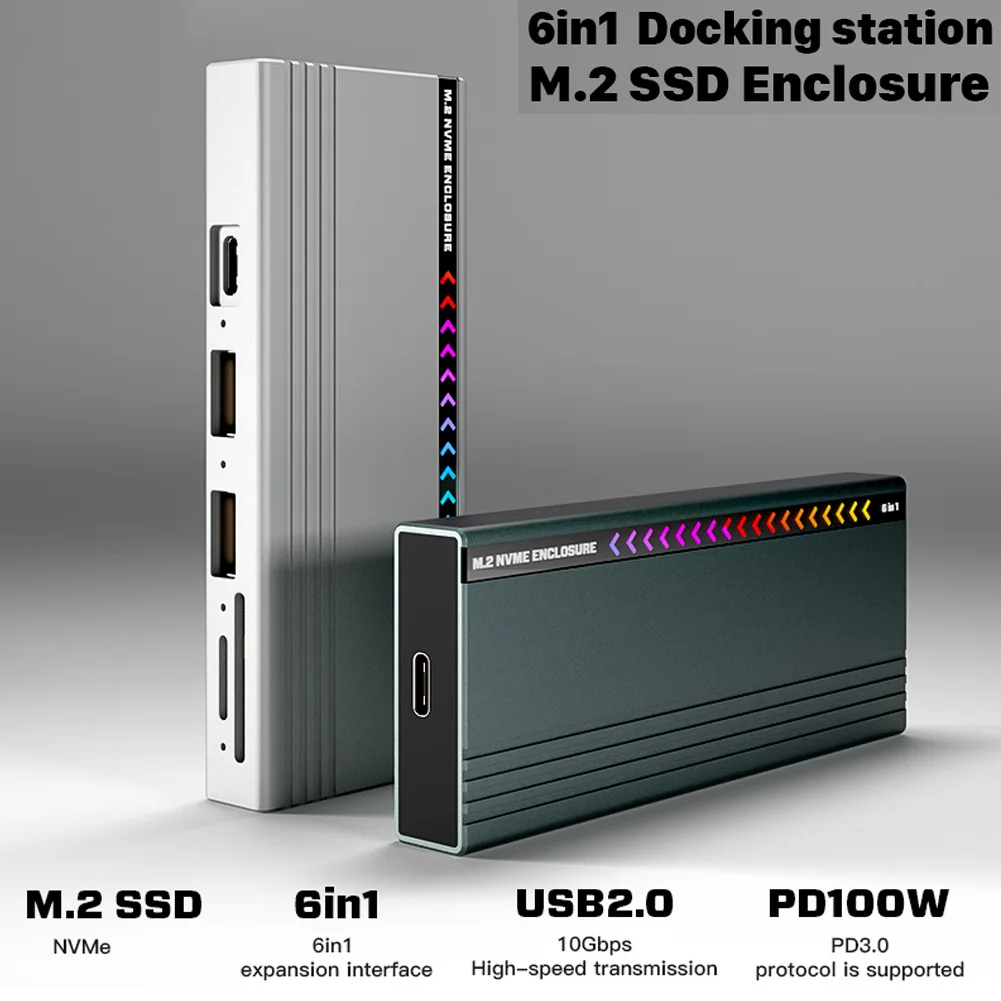 USB2.0 SSD를 사용하는 최고의 선택: M.2 NVMe SSD Enclosure Hub 10Gbps