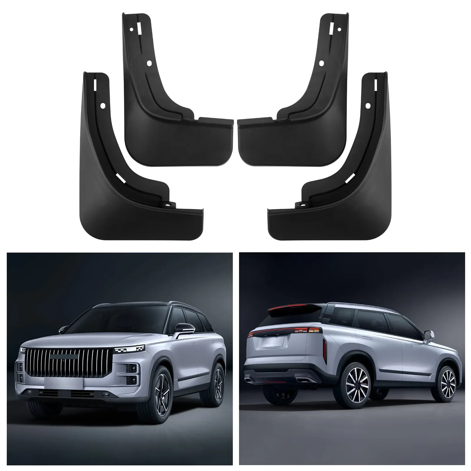 For Jaecoo 7 2023-2025 car mudguard modification dedicated no-drill front and rear wheel baffle leather trim car modification