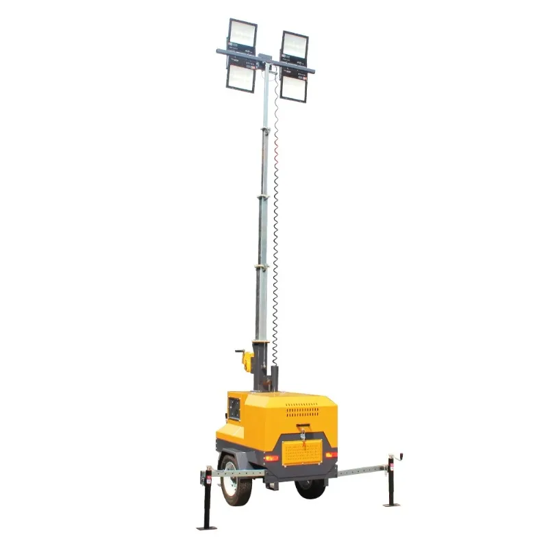 Customized Factory Direct Sales Portable Hand-push 5m 7m 9m Telescopic Mobile LED Lighthouse Vehicle