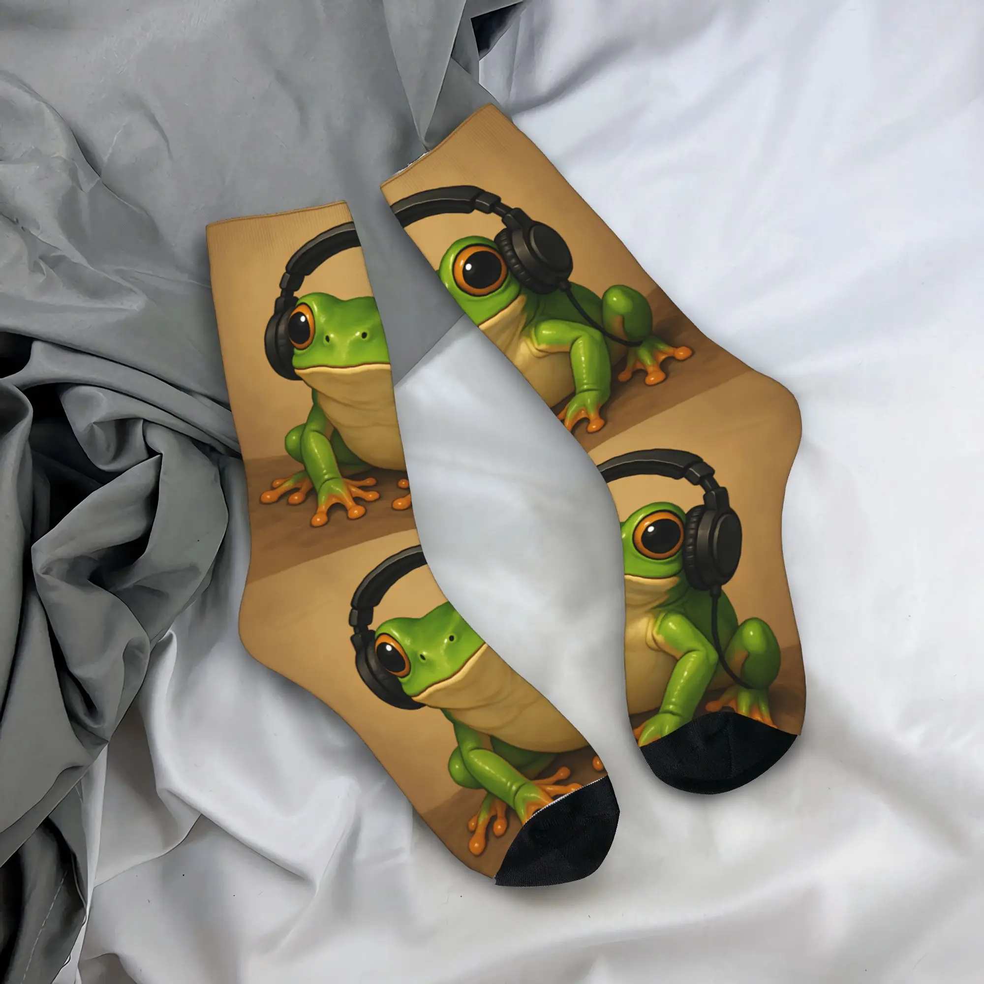 

Gentleman Frog Stockings Design Funny Socks Winter Non-Slip Socks Unisex Men Outdoor Breathable Socks
