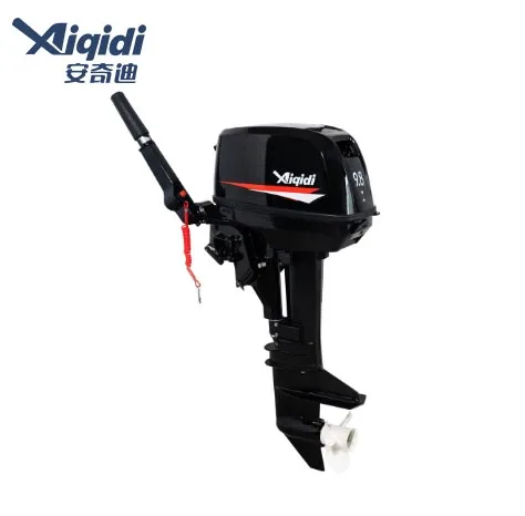 AIQIDI New 9.8HP 7.2KW Manual Tilt Long/Short Shaft Black Customized Outboard Motor For Marine Boats