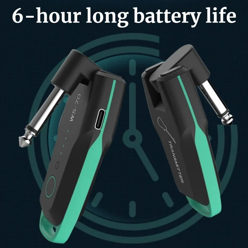 Electric Guitar Wireless Transceiver Jamproof High-fidelity Durable Electric Blowpipe Transceiver Musical Instrument Accessories