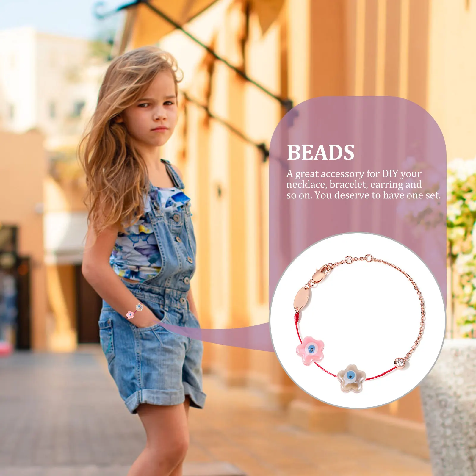 10 Pcs Beaded Necklace Beads for Crafts Ceramic Jewelry Making Supplies Ceramics Crafting Jewellery Small