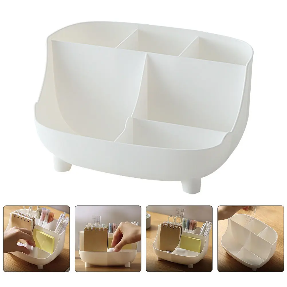 

Multi-Function Desktop Stationery Box Plastic Storage Organizer Drawer Holder for Office Home School Large Capacity