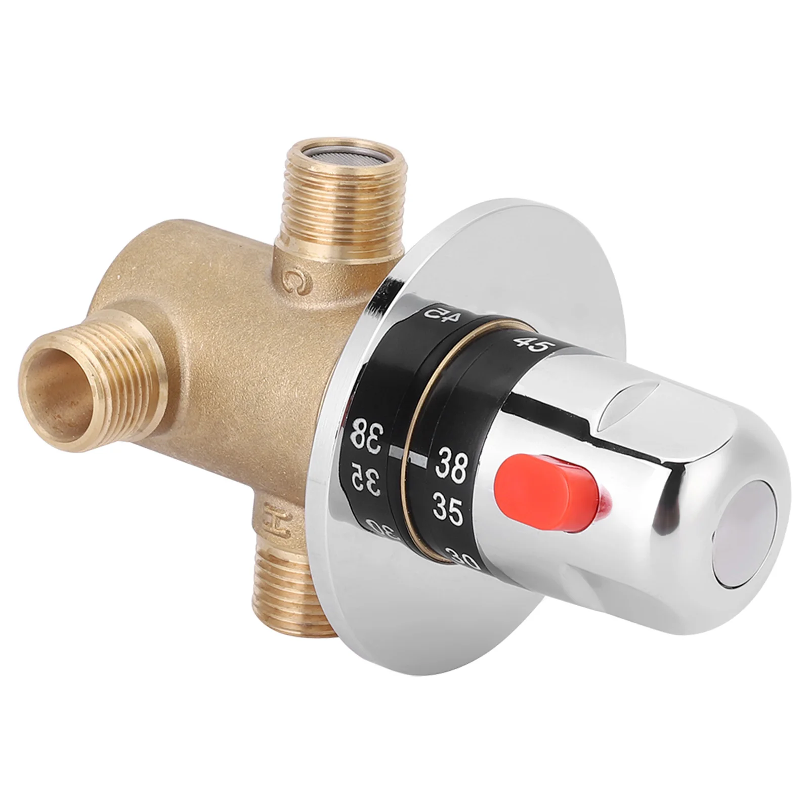 サーモスタットシャワーバルブ,3方向混合制御,耐摩耗性,g1,2インチ,キッチン,家庭,バスルーム,トイレ用