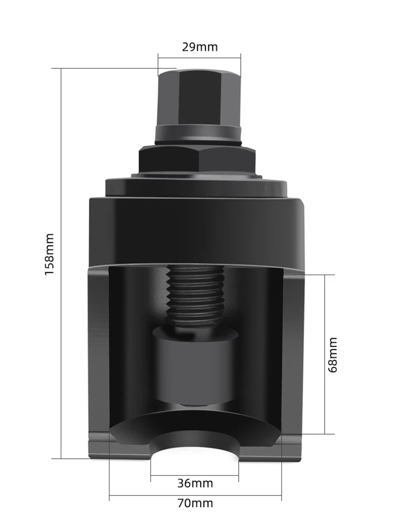 Imagem -04 - Grande Caminhão Porca Gaiola Remoção Ferramenta Pneumático Bola Cabeça Extrator 36 mm