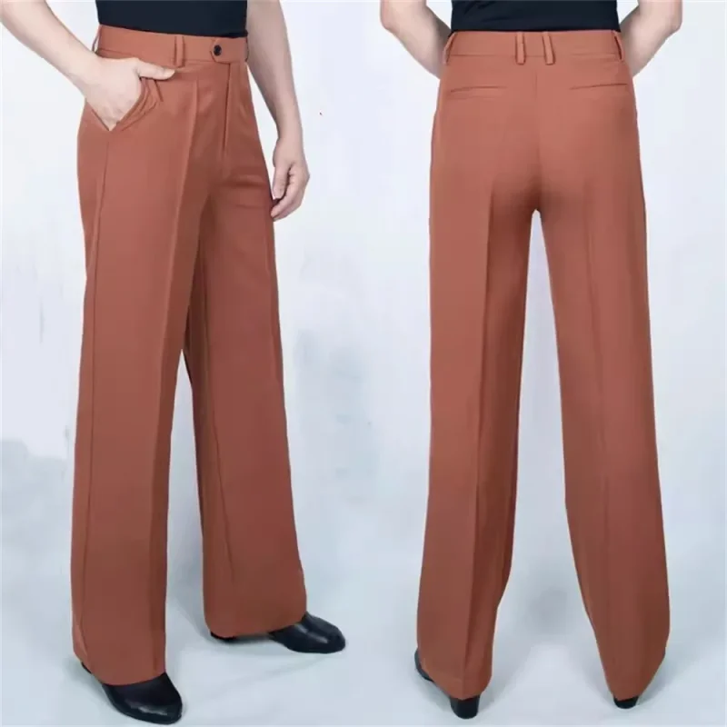 Nouveauté hommes Jazz/danse latine casseroles couleur noire femmes pantalons de danse de salon vêtements de danse un bouton pratique/pantalon de Performance