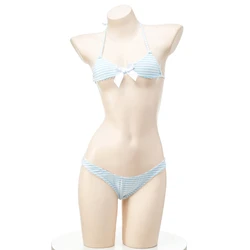 Costume de sous-vêtements de femme de chambre, maillot de bain japonais, tenue de jeu de rôle, vêtements de cosplay, bikini, fille de bande dessinée d'anime, fête de la piscine, mignon