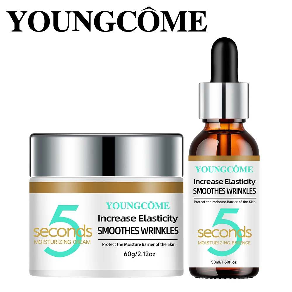 YOUNGCOME Retinol Collagen 5 Second Moisturizing Cream + Essence Set Deeply Nourishes Moisturizes Skin Leaving Skin Radiant