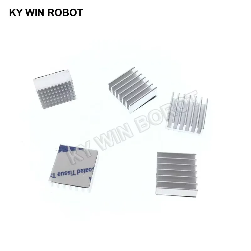 5Pcs 미니 접착제 알루미늄 라디에이터 방열판 방열판 14x14x6mm 쿨러 3D 프린터 스테퍼 모터 드라이버 VGA RAM LED IC 썸네일 7