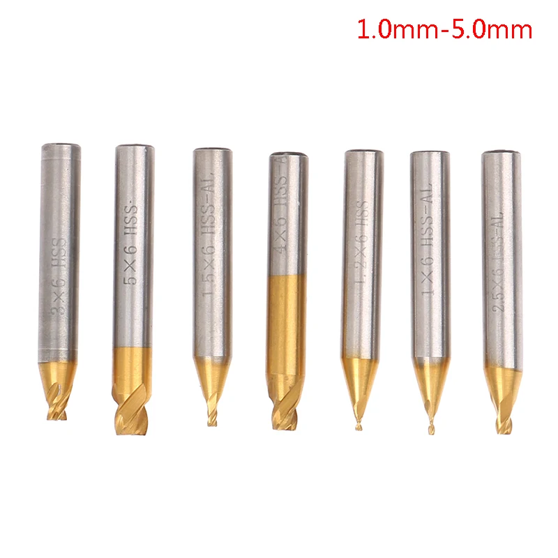 1pc 6mm Shank Ti-Coated HSS Vertical Key Machine Cutters Door Car Key Cutter Machine Part Key Maker Locksmith Tools 1.0MM-3.0MM